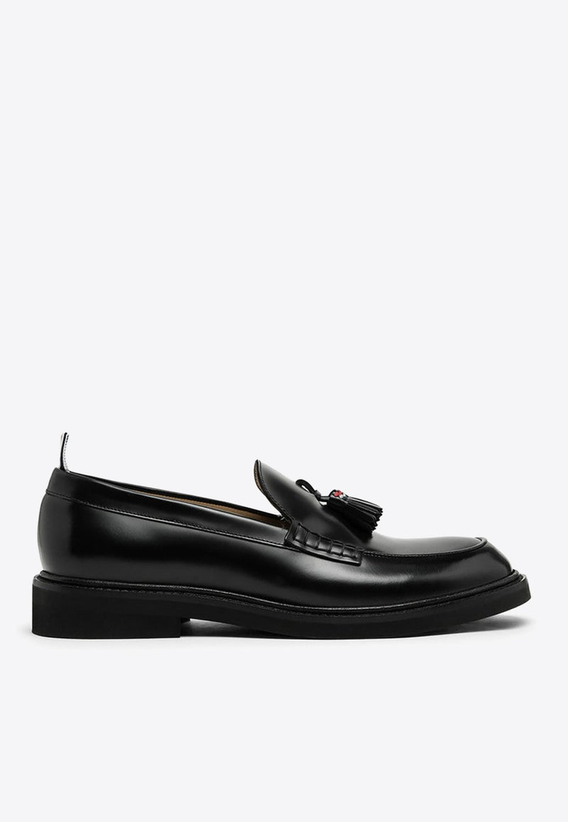Leather Moccasin Loafers with Tassels