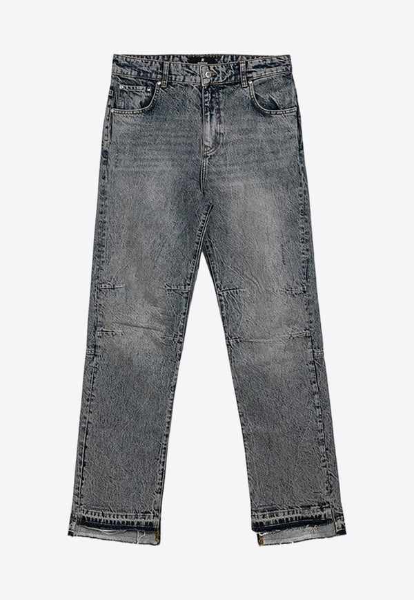 R2 Embroidered Washed Jeans
