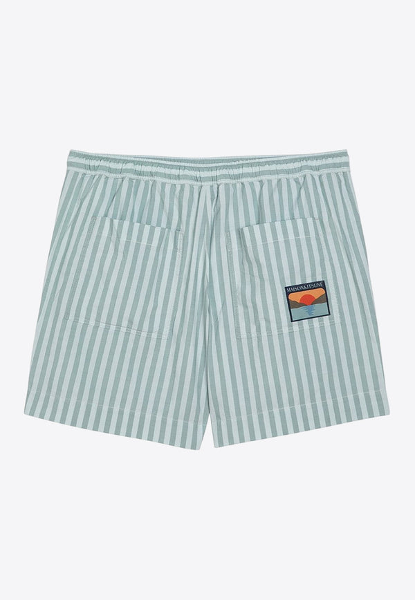 Striped Drawstring Shorts