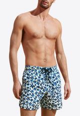 Moorea Turtles Leopard Swim Shorts