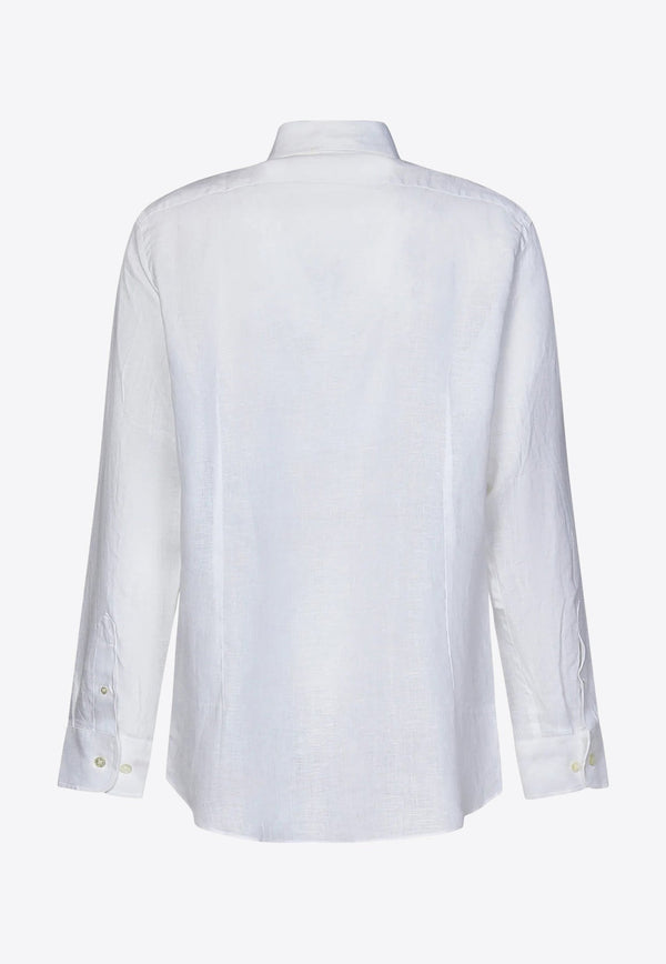 Pegaso-Embroidered Long-Sleeved Shirt