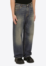 Wide Leg Washed Jeans
