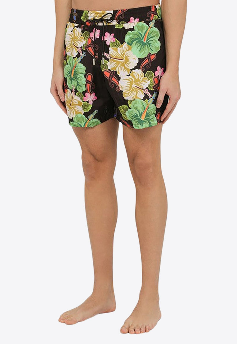 Floral Print Swim Shorts