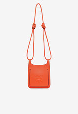 Mini Himmel Grained Leather Hobo Bag