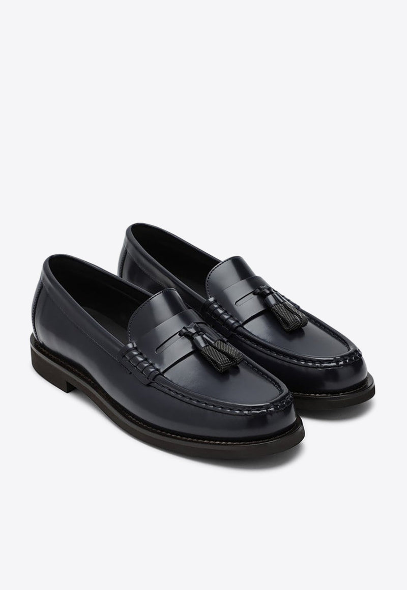 Penny Tassel Leather Loafers