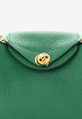 Mini Lindy 20 in Vert Vertigo Taurillon Clemence with Gold Hardware