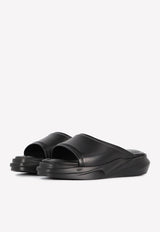 Chunky Slides in Calf Leather