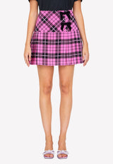 Tartan Silk Mini Skirt