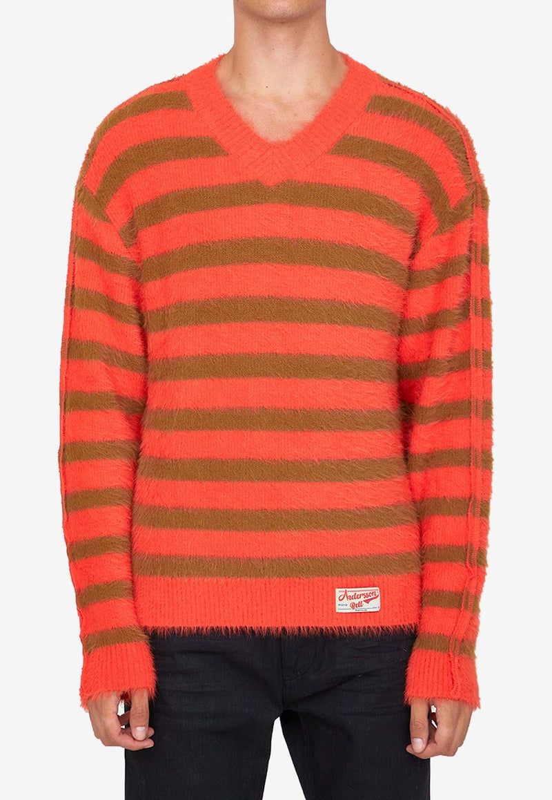 Striped Pullover Sweatshirt