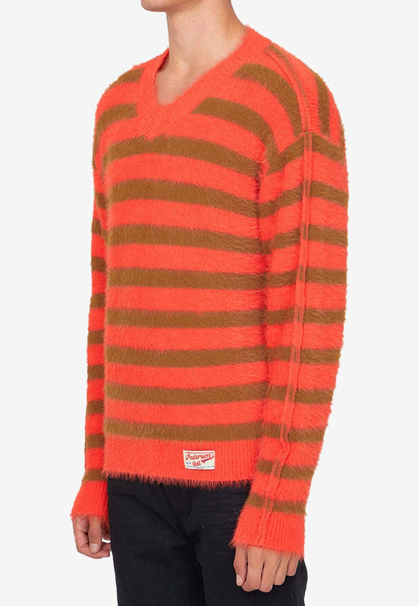 Striped Pullover Sweatshirt