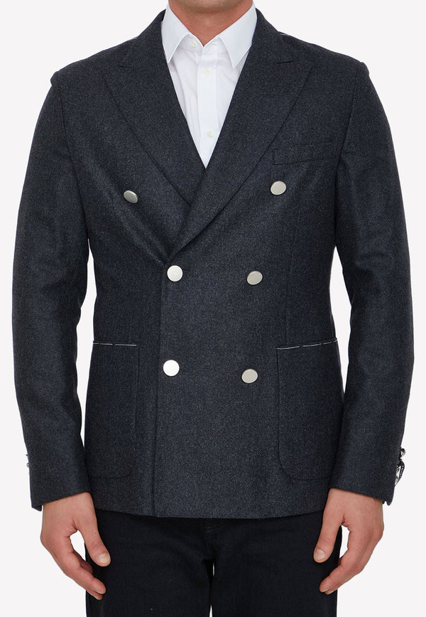 Wool Double-Breasted Blazer