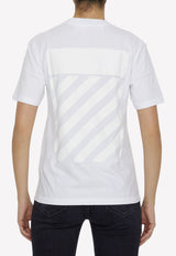Diag Print Short-Sleeved T-shirt