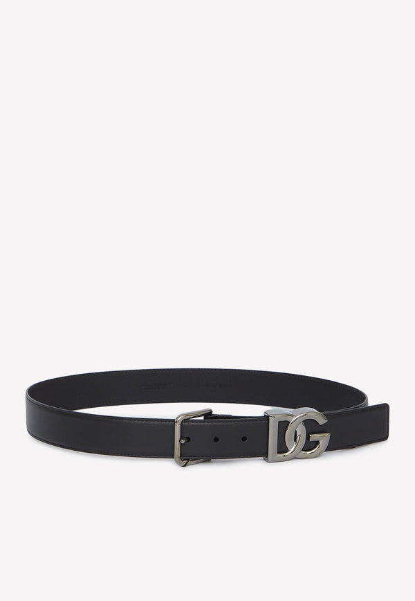 Logo Leather Belt