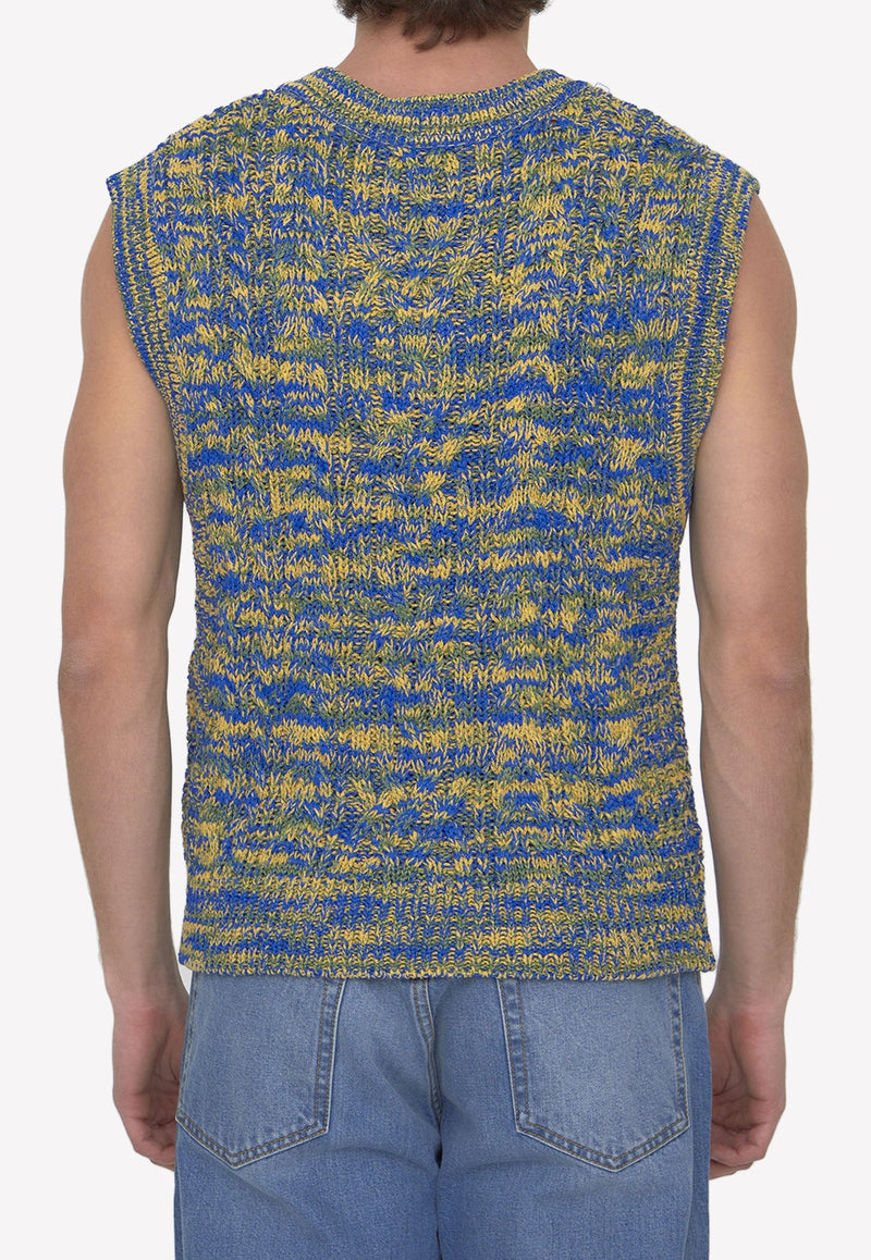 V-neck Knitted Sweater Vest