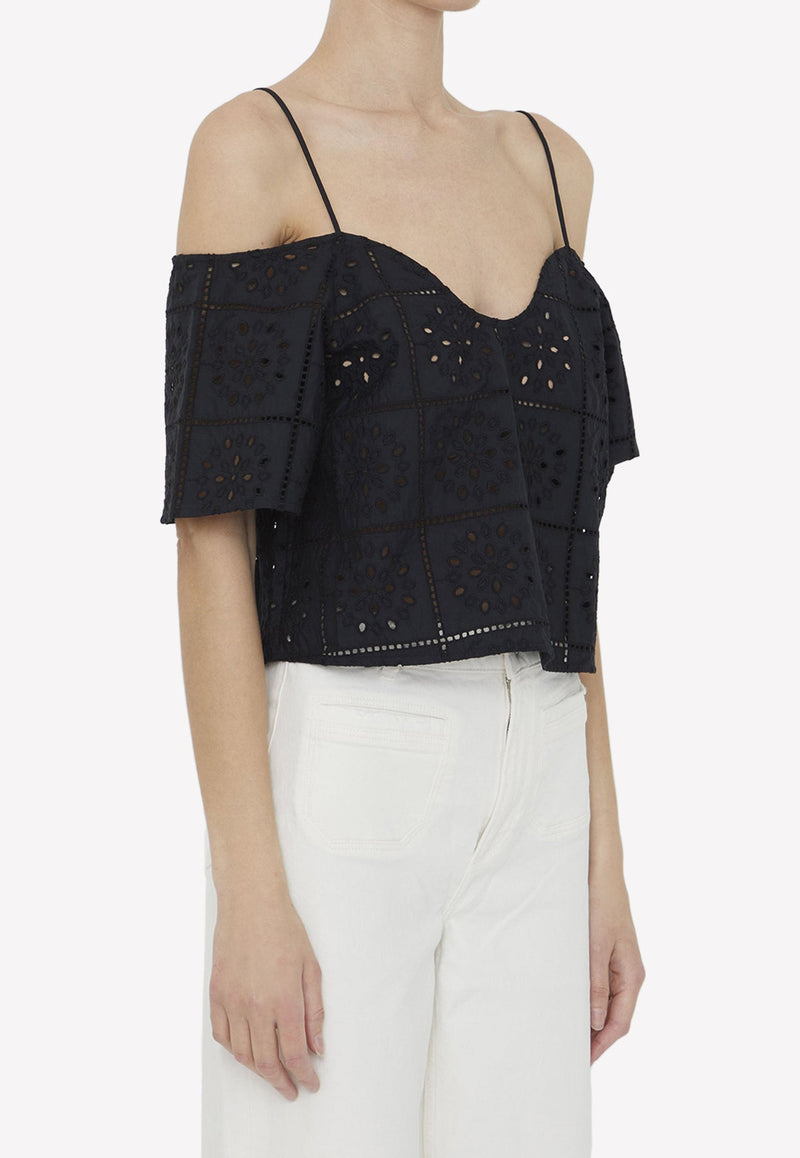 Broderie Anglaise Sleeveless Top