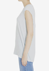 Sleeveless Solid T-shirt