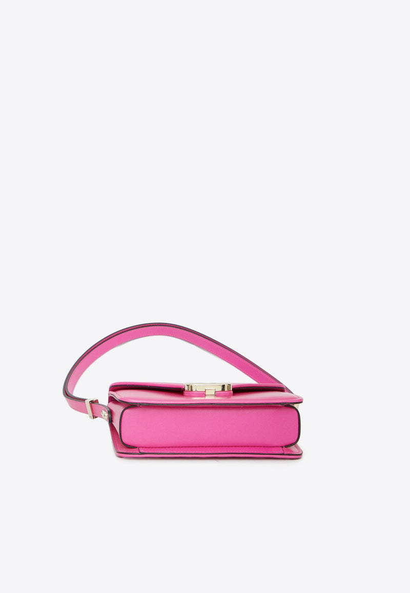 Small Letter Shoulder Bag in Calf Leather