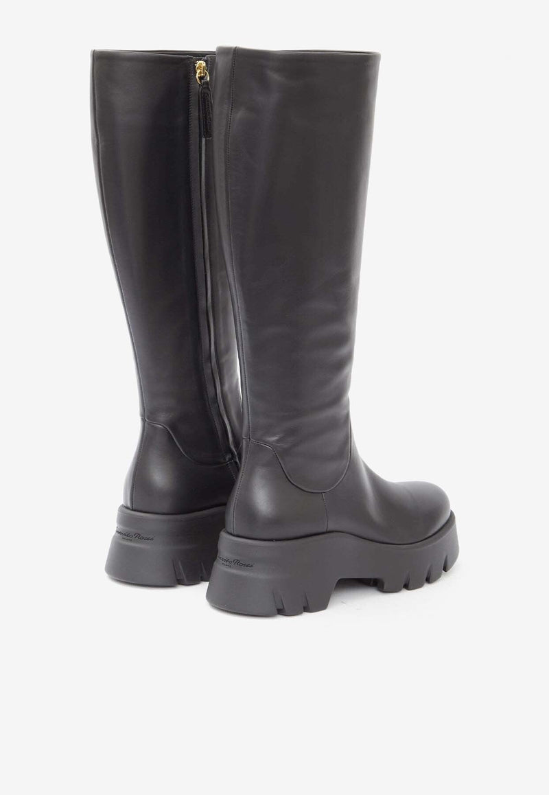 Montey Knee-High Leather Boots