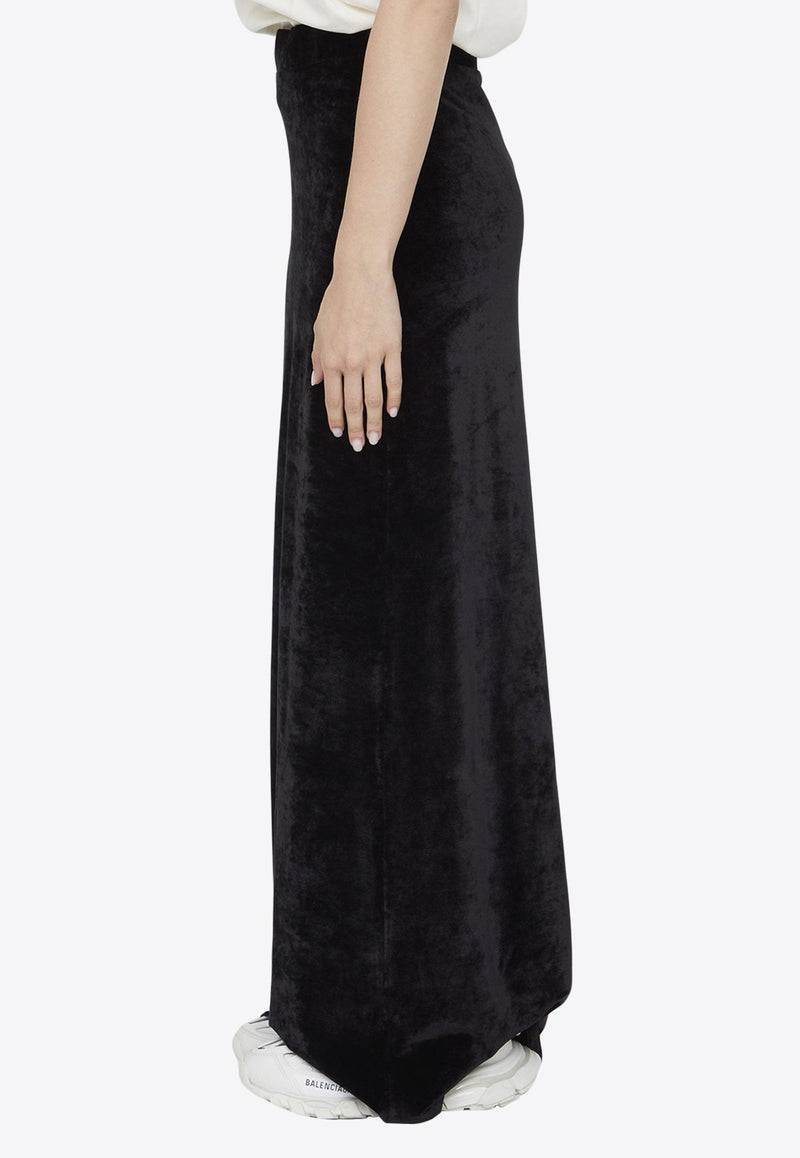 Velvet Maxi Skirt