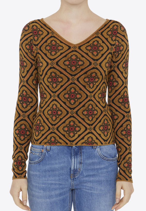 Jacquard Pattern Sweater