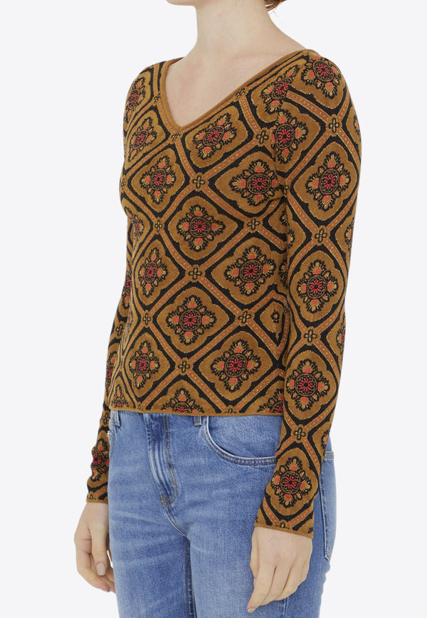 Jacquard Pattern Sweater