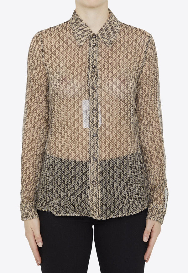 Moon Diamant Button-Up Shirt