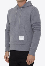 Classic 4-Bar Stripe Detail Hooded Sweatshirt