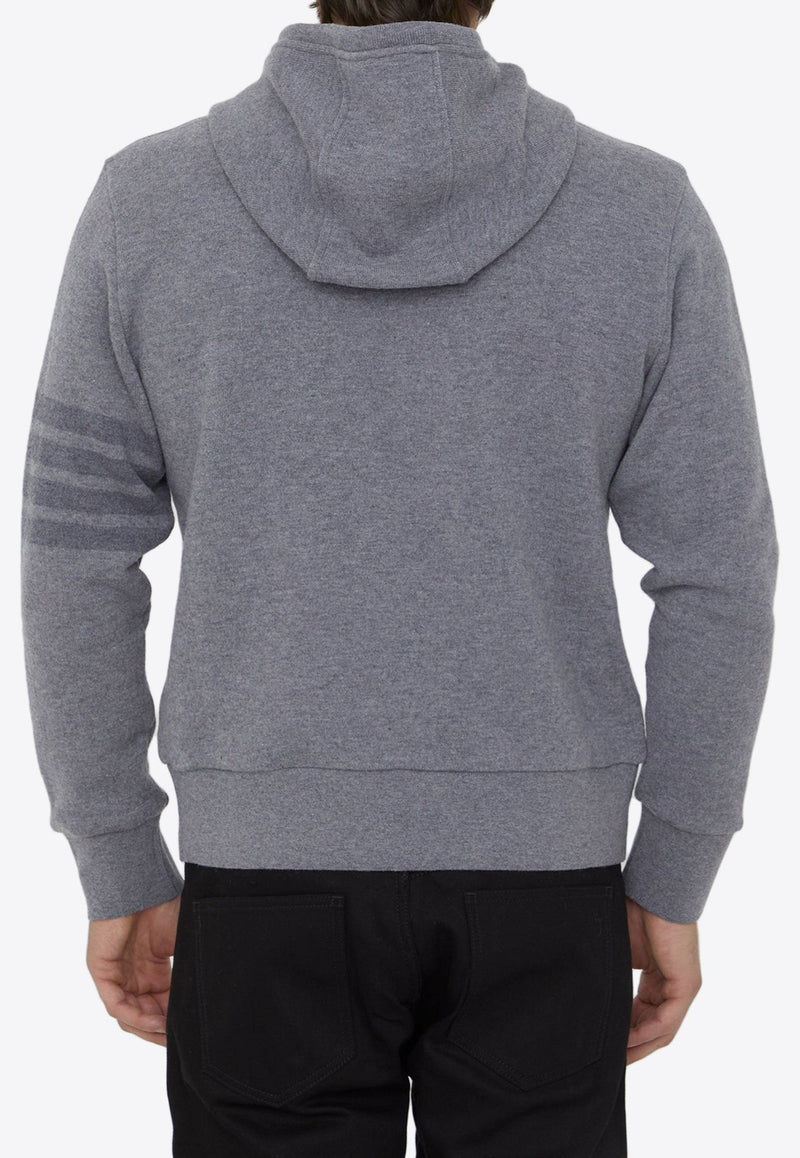 Classic 4-Bar Stripe Detail Hooded Sweatshirt