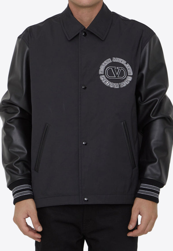 Logo Patch Varsity Padded Jacket