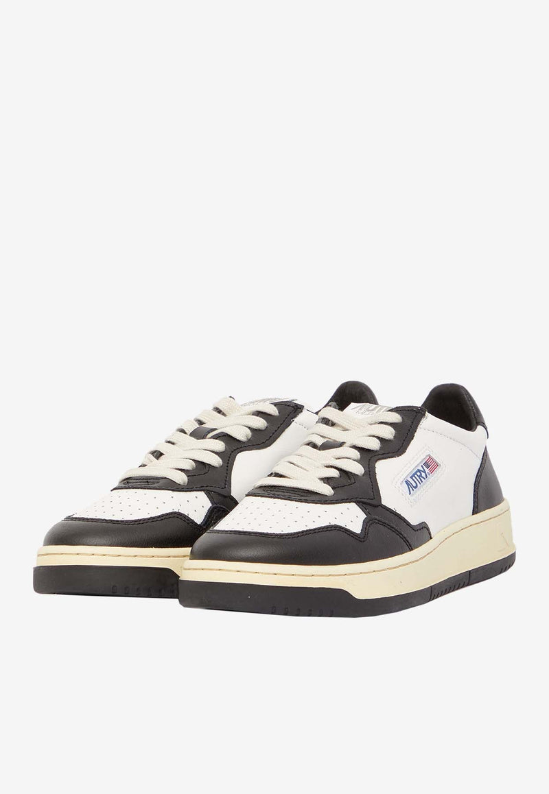 Medalist Bicolor Low-Top Leather Sneakers