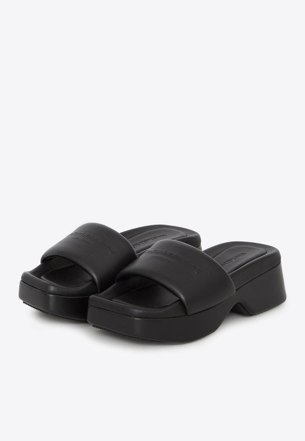 Float Leather Slides