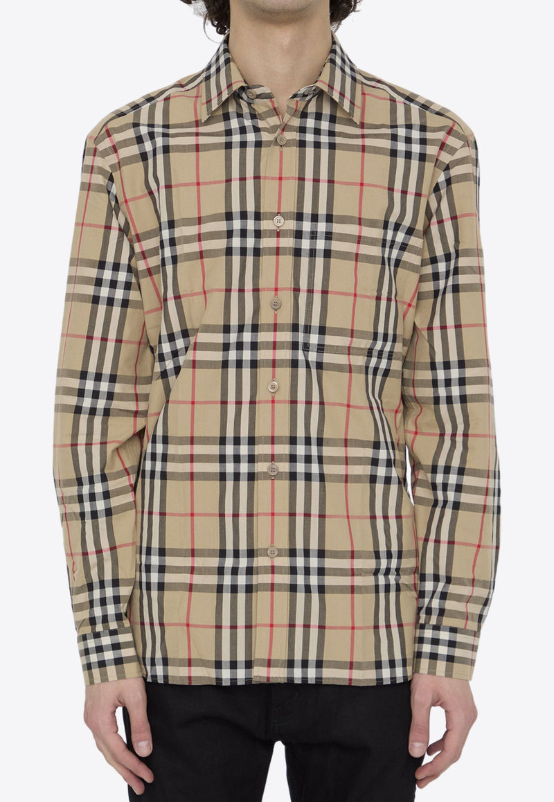 Signature Check Long-Sleeved Shirt