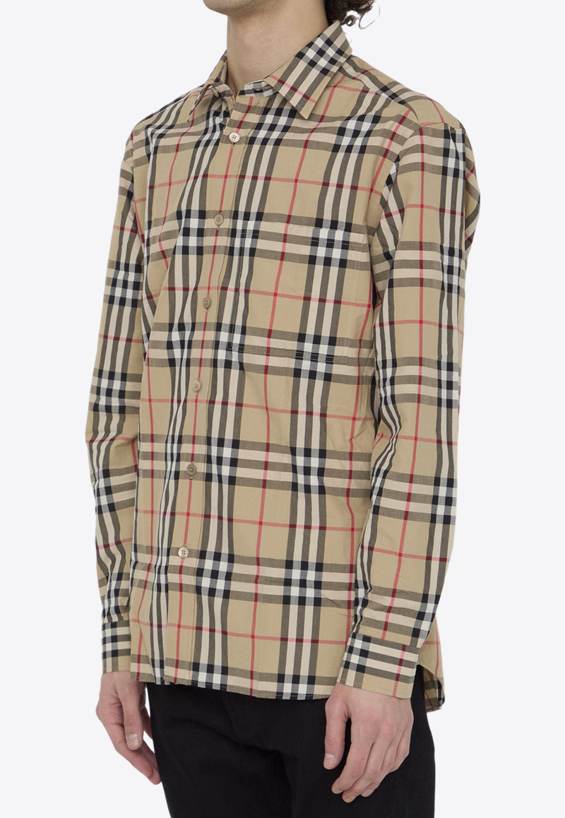 Signature Check Long-Sleeved Shirt