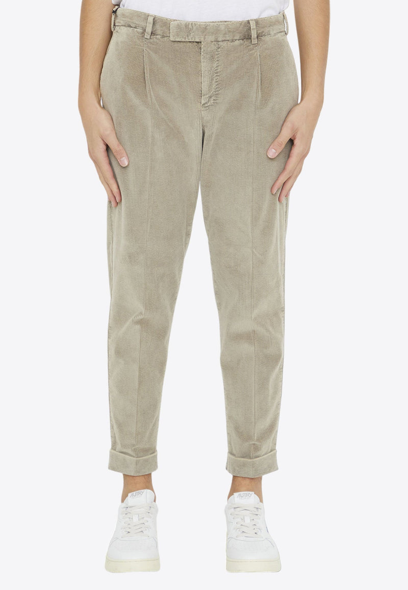 Cropped Corduroy Pants