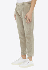 Cropped Corduroy Pants