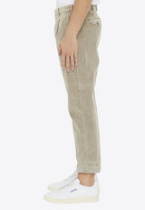 Cropped Corduroy Pants