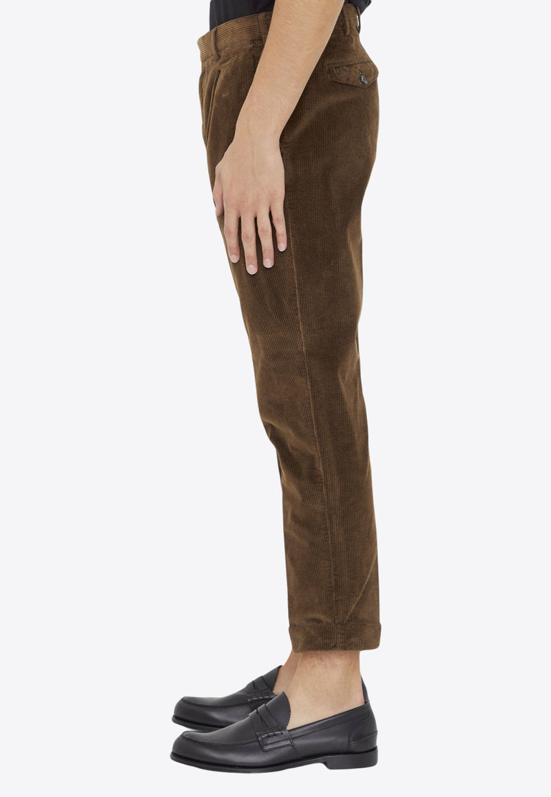 Cropped Corduroy Pants