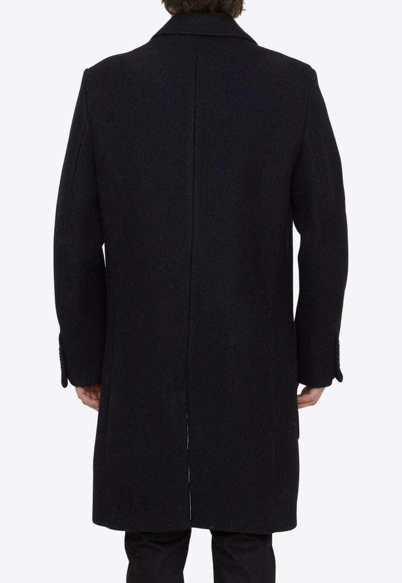 Single-Breasted Wool Coat