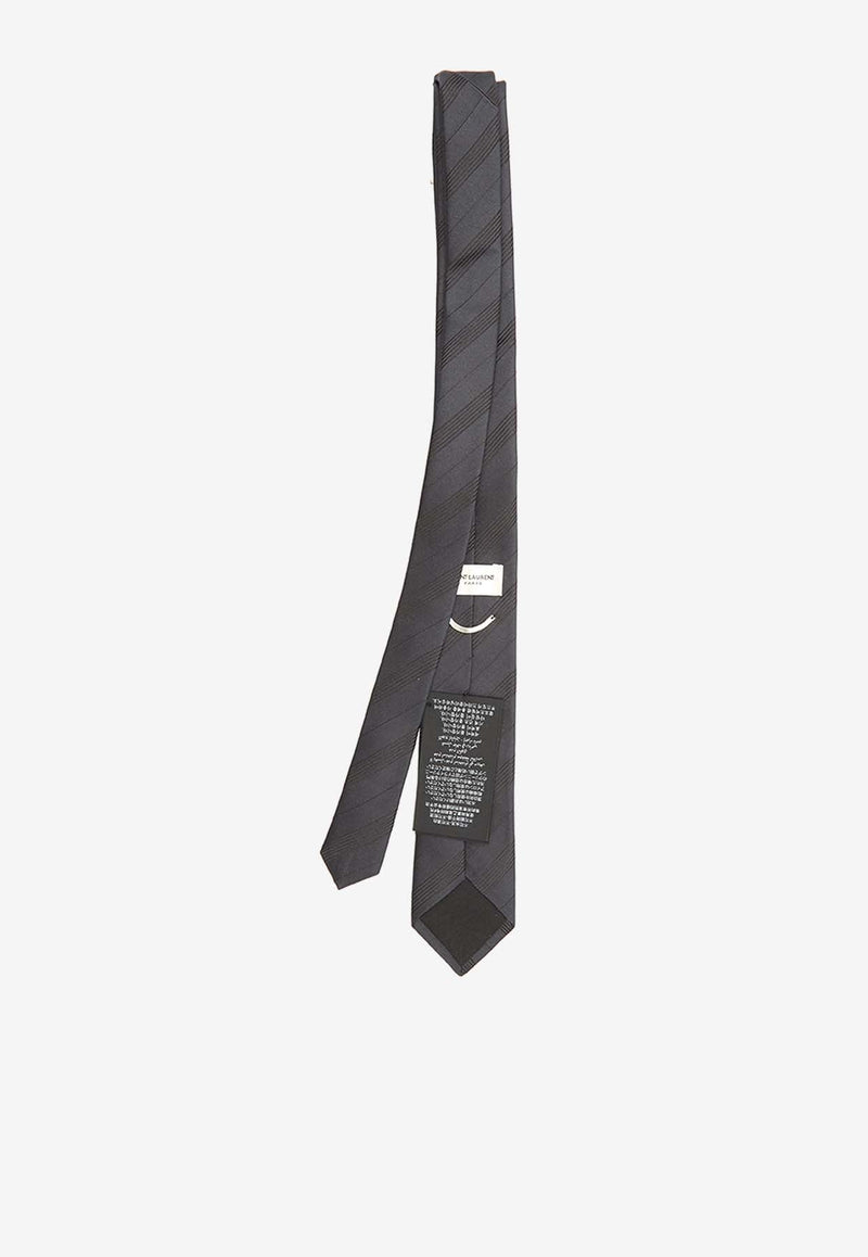 Silk Faille Striped Tie