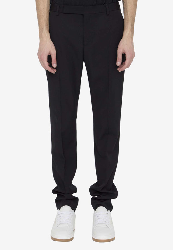 Wool Slim Tailored Pants