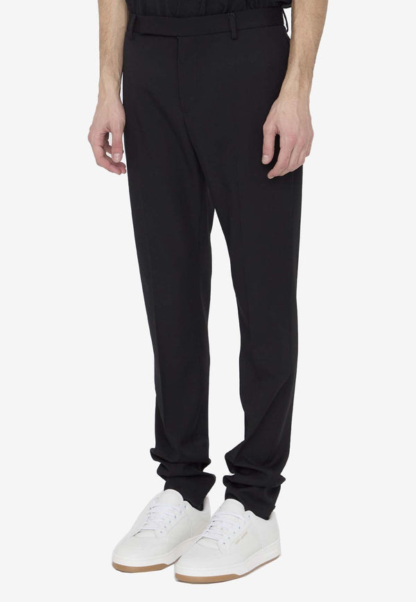 Wool Slim Tailored Pants