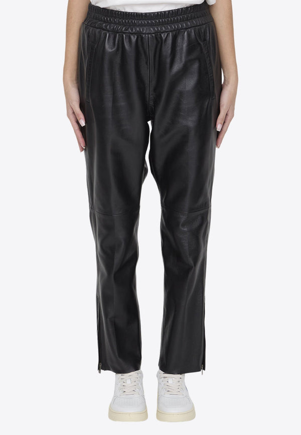 Essential Leather Straight Pants