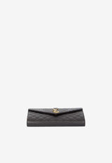 Cassandre Chain Leather Clutch Bag