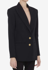 Single-Breasted Virgin Wool Blazer