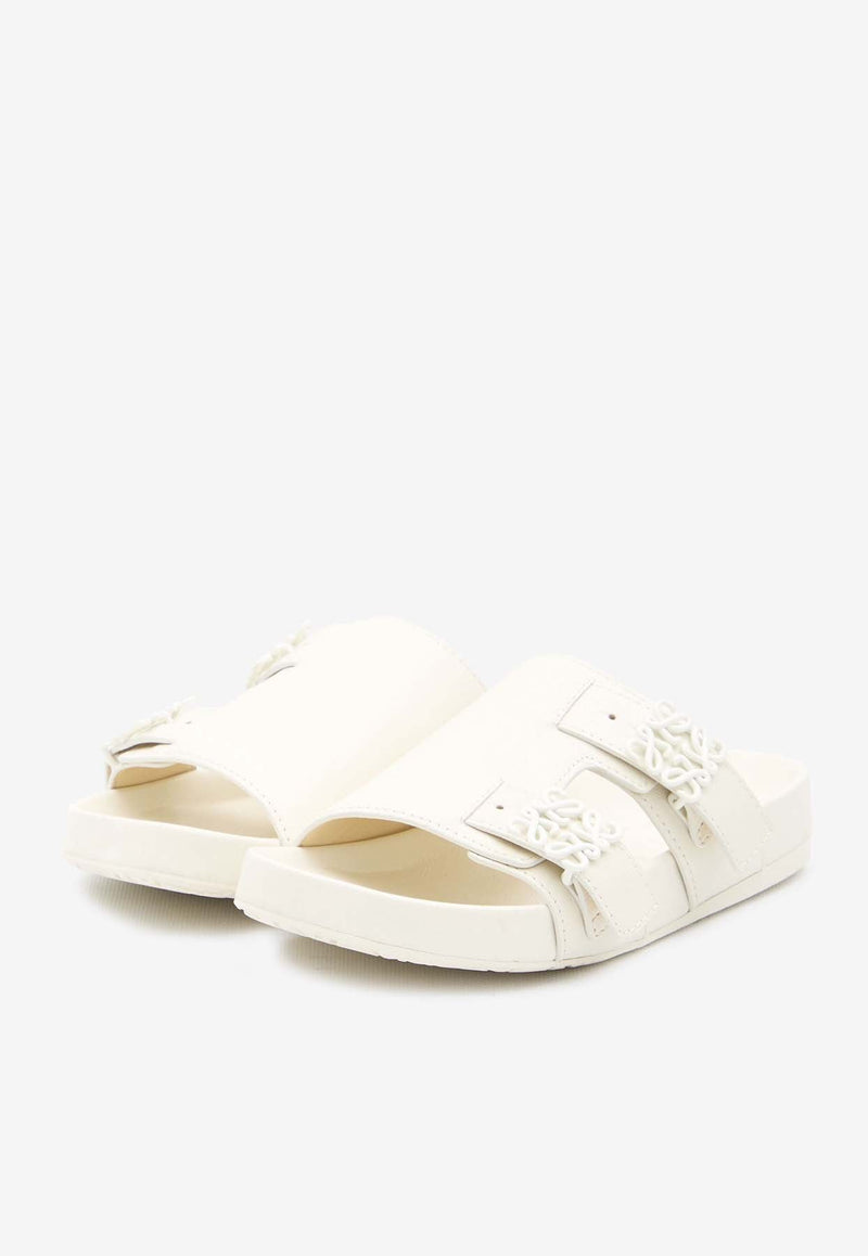 Ease Leather Double-Strap Slides