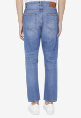 VLogo Straight-Leg Jeans