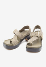 Ease 90 Brushed Suede Ring Toe Sandals