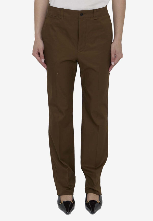 Straight-Leg Tailored Pants