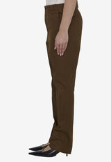 Straight-Leg Tailored Pants