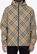 Reversible Vintage-Check Hooded Jacket